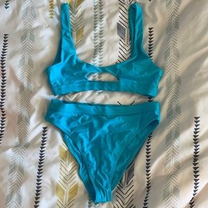 Blue bikini